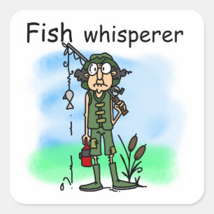 Sticker Carré Whisperer de poisson