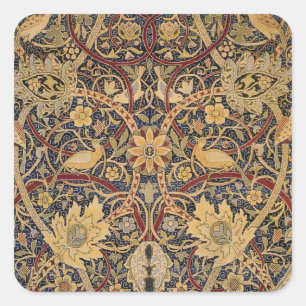 Sticker Carré William Morris Bullerswood Tapisserie Faux