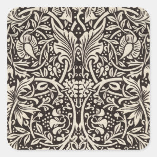 Sticker Carré William Morris Daffodil Papier peint floral