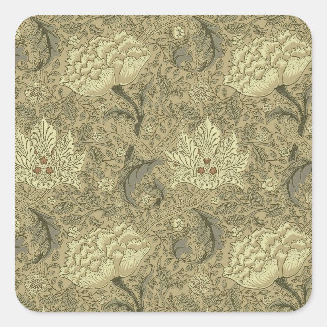 Sticker Carré William Morris Windrush Motif de fond d'écran (Devant)