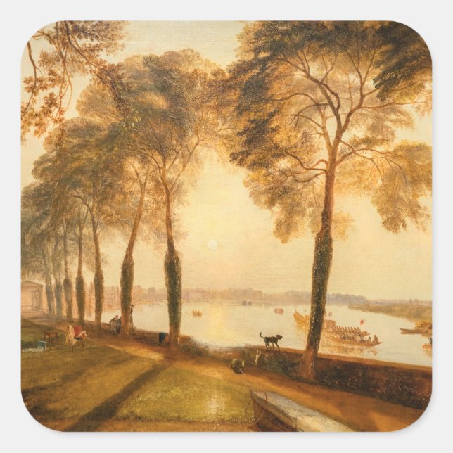Sticker Carré William Turner - Mortlake Terrace (Devant)