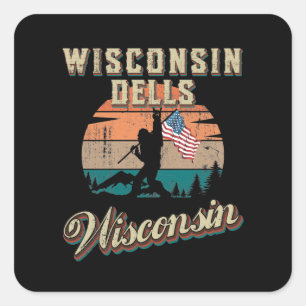 Sticker Carré Wisconsin Dells