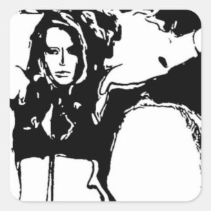 Sticker Carré Witchy Woman