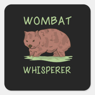 Sticker Carré Wombat