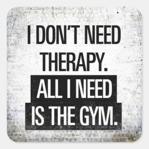 Sticker Carré Workout