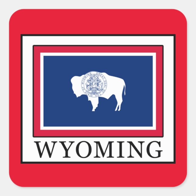 Sticker Carré Wyoming (Devant)