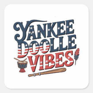 Sticker Carré Yankee Doodle