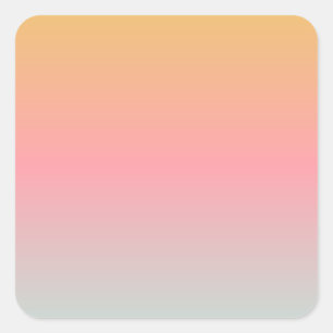 Sticker Carré yellow pingel pastset sunset colors