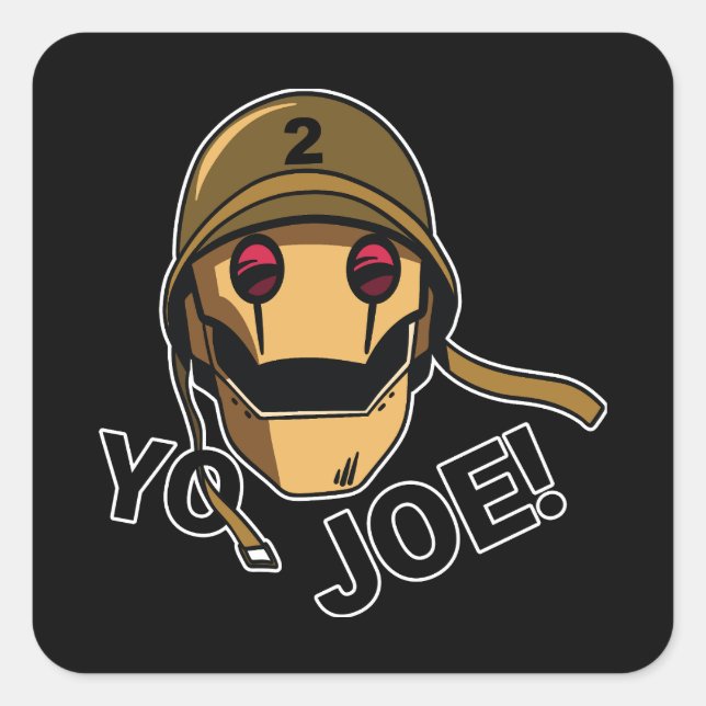 Sticker Carré Yo Joe ! (Devant)