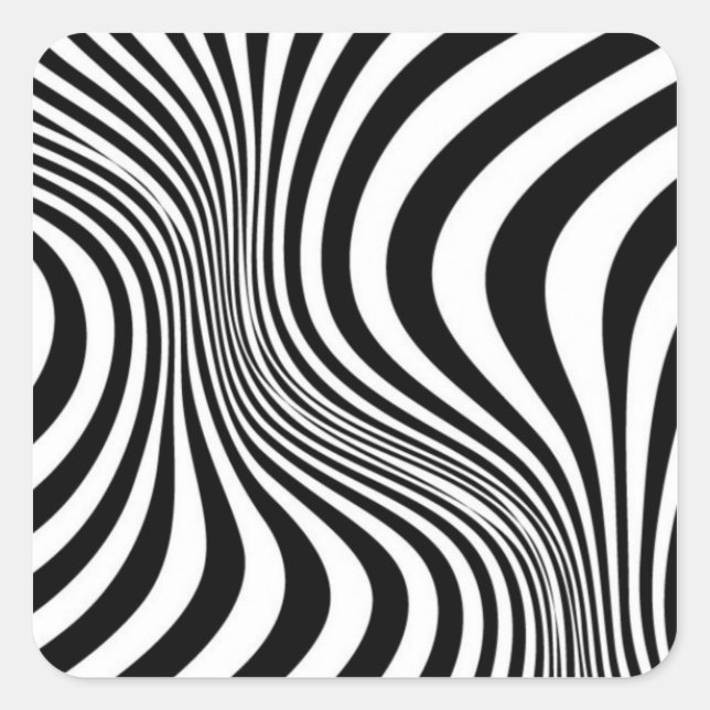 Sticker Carré Zebra Skin Print Texture Motif-88488 (Devant)
