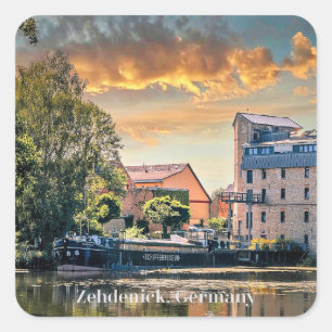 Sticker Carré Zehdenick, Allemagne photo pittoresque,