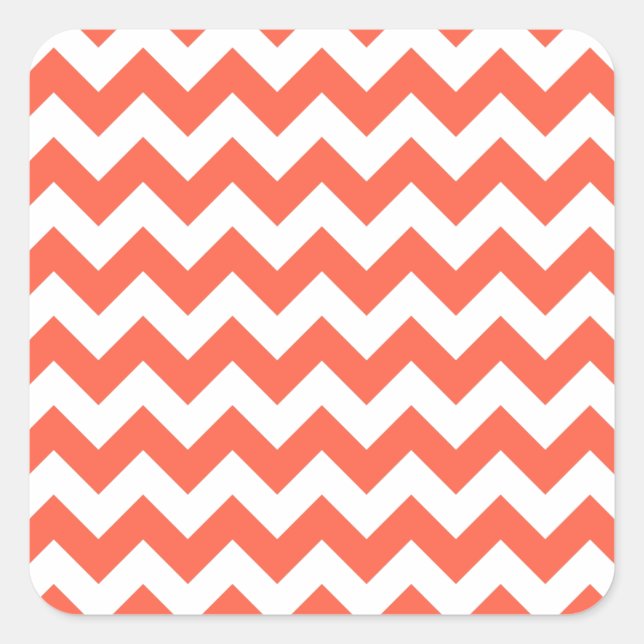 Sticker Carré Zigzag de tomate (Devant)
