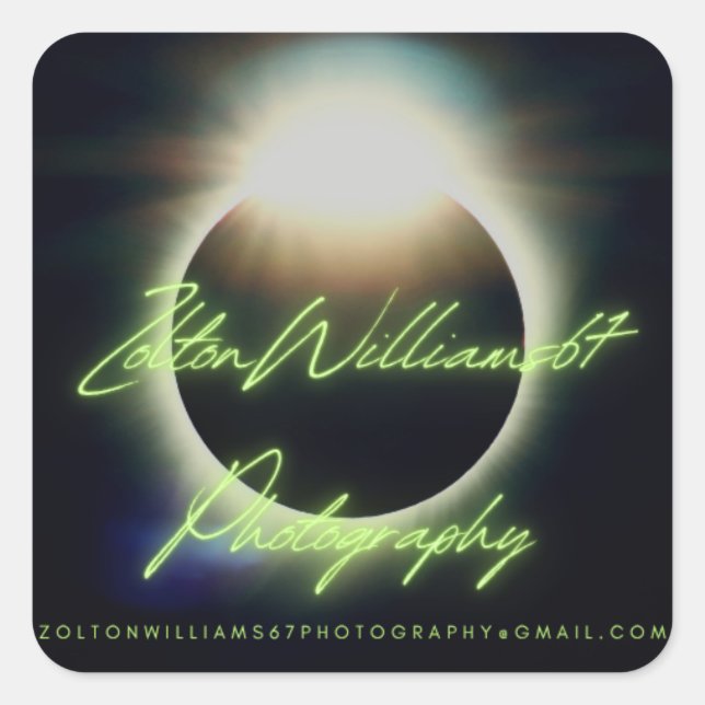 Sticker Carré Zolton Williams 67 Photography  (Devant)