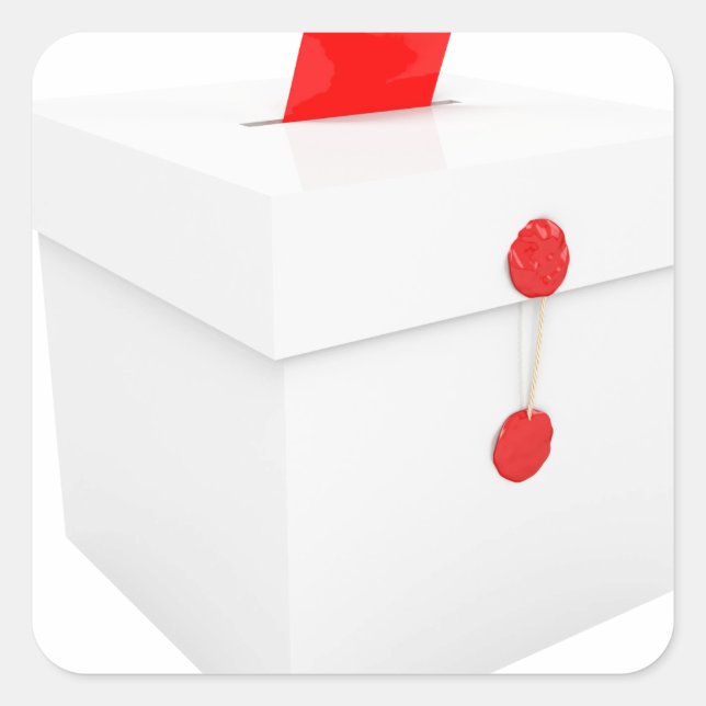 Sticker Carré Zone de vote (Devant)