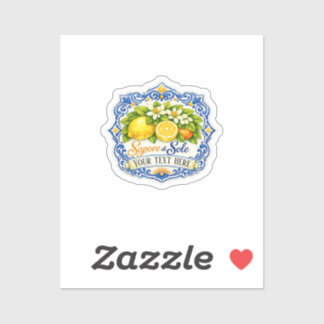 Sticker Carrelage Méditerranéen Citron – Art à l'aquarell