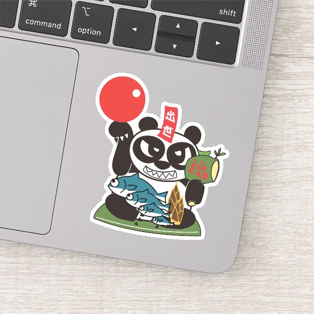 Sticker Carrière Panda Dieu (Détail)