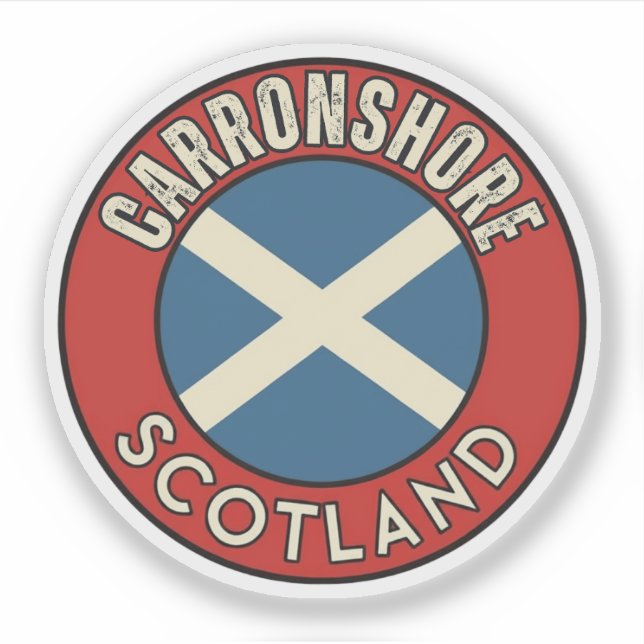 Sticker Carronshore, Écosse (Devant)