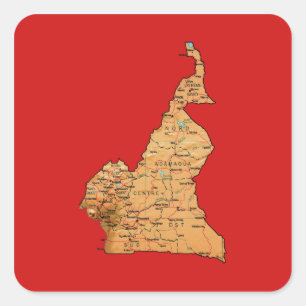 Sticker Carte Cameroun