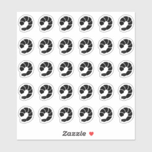 Sticker Carte de choix de menu de mariage aux crevettes