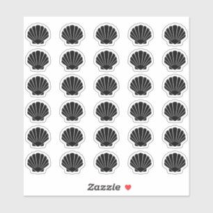 Sticker Carte de choix de menu de mariage Pétoncle Nourrit