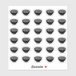 Sticker Carte de choix de menu de mariage pour la soupe No