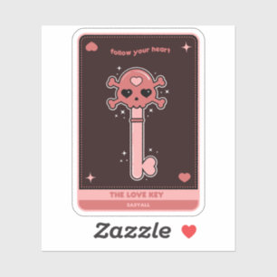 Sticker Carte de clé d'amour