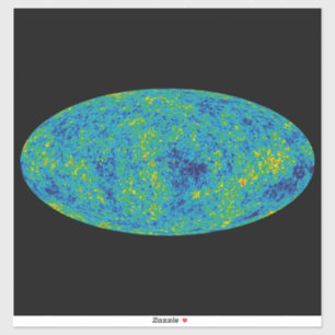 Sticker Carte de l'univers de la sonde WMAP d'anisotropie 