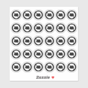 Sticker Carte de table de mariage sans gélatine Mini aller