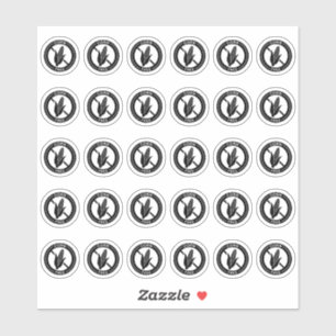 Sticker Carte de table de mariage sans maïs Mini allergie 