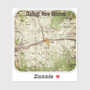 Sticker Carte de topo Gallup