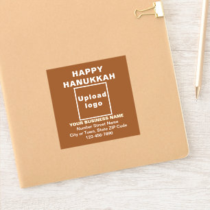 Sticker Carte de vœux d'affaires pour Hanukka sur vinyle c