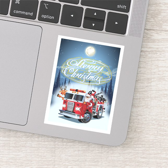 Sticker Carte de voeux pour Noël (Détail)