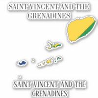 Carte du Drapeau de Saint-Vincent-et-les Grenadine