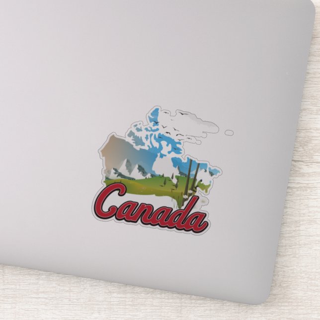 Sticker Carte du paysage du Canada (Détail)