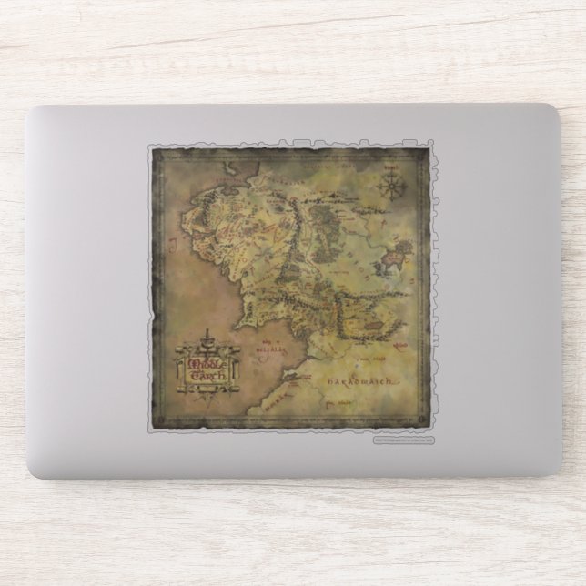 Sticker Carte MIDDLE EARTH™ (Ordinateur)