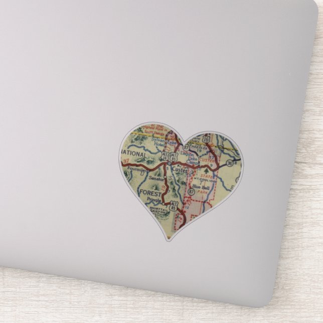 Sticker Carte SD Custer (Détail)