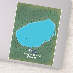 Sticker Carte Steinhuder Meer Allemagne