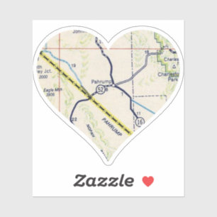Sticker Carte Vieux Pahrump