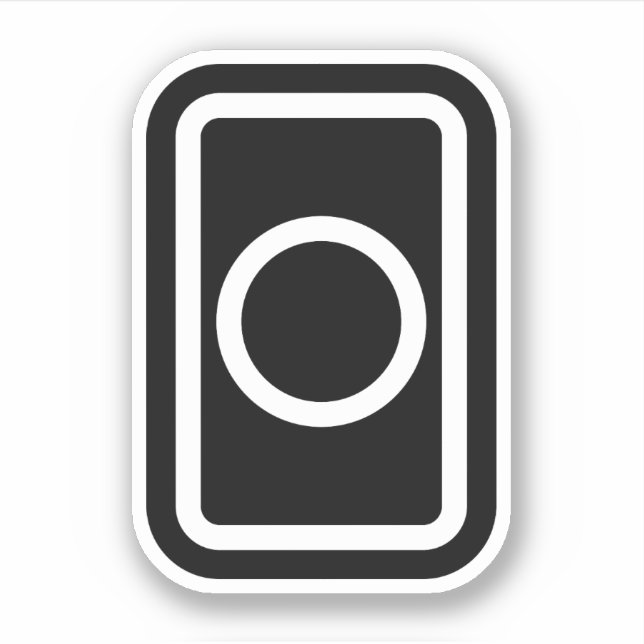 Sticker Carte Zener | Cercle creux (Devant)