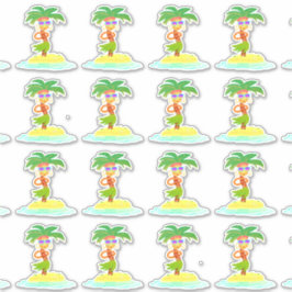 Sticker Cartes de contour de la feuille de palme