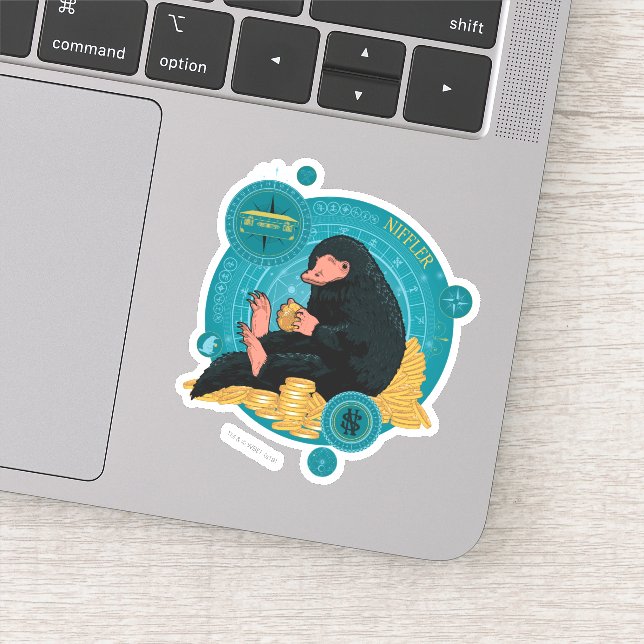 Sticker Carton NIFFLER™ Avec Pièces D'Or (Détail)