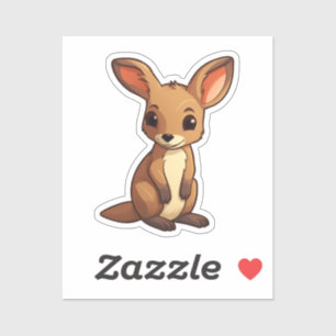 Sticker Cartoon kangourou