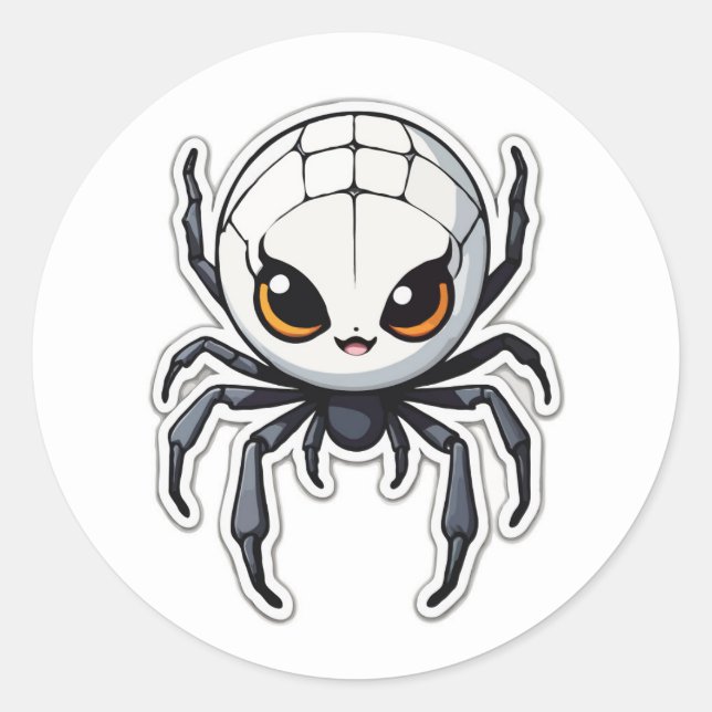Sticker Cartoon Spider - Un Arachnid Amical (Devant)