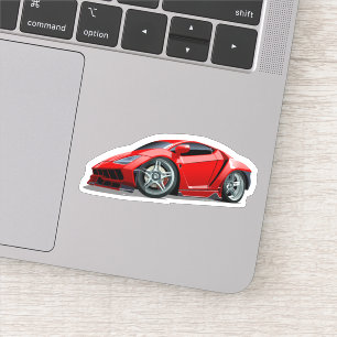 Sticker Cartoon super voiture
