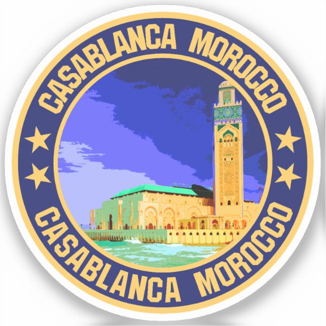 Sticker Casablanca Maroc (Recto)