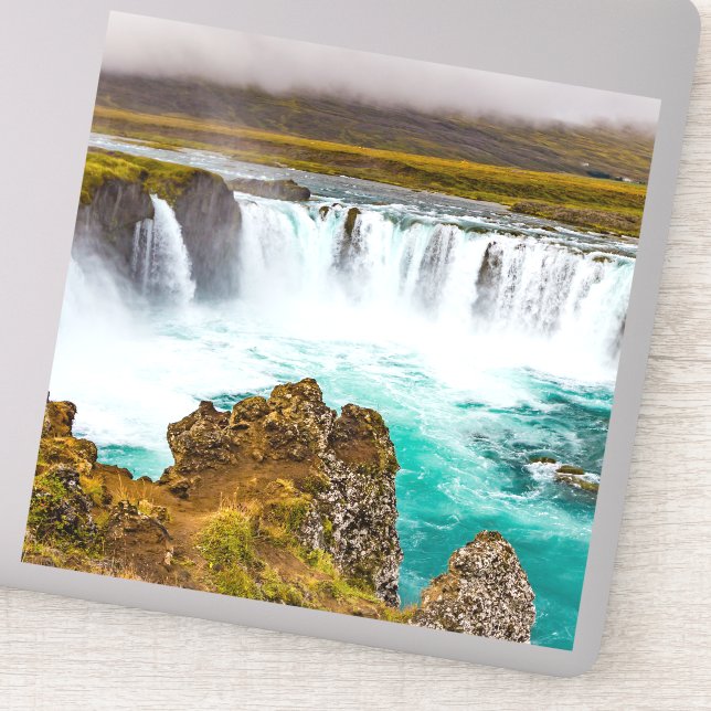 Sticker Cascade de Godafoss, Islande (Détail)