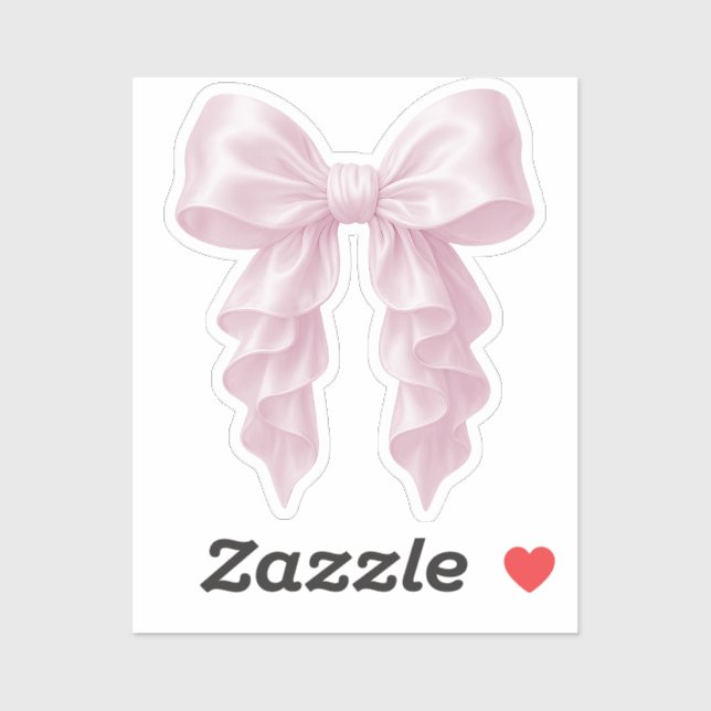 Sticker Cascade rose Ruffle Bow Elegant Posh Girl (Feuille)