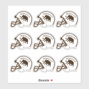 Sticker casque de football de l'Université de Beri