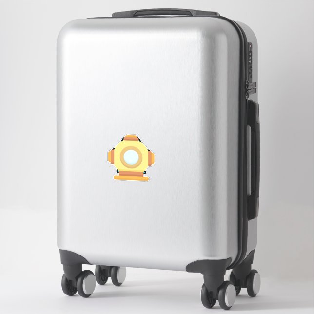 Sticker Casque de plongée (Sur valise)