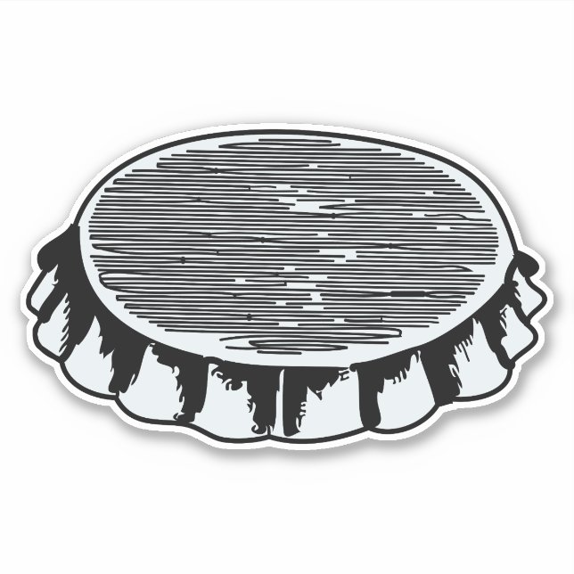 Sticker Casquette de bouteille (Devant)